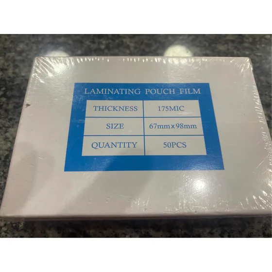 Laminas De Plastificar 50pcs Xcajita, 67mmx98mm. Nuevas