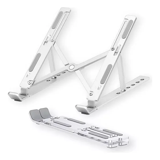 Base Laptop Metálica Plegable Soporte Mesa Ajustable Celular