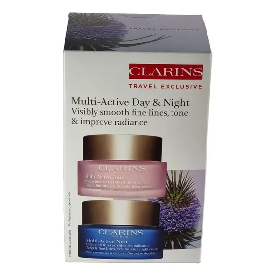 Set Crema Antiarrugas Clarins Multi Active Dia Y Noche 50ml 