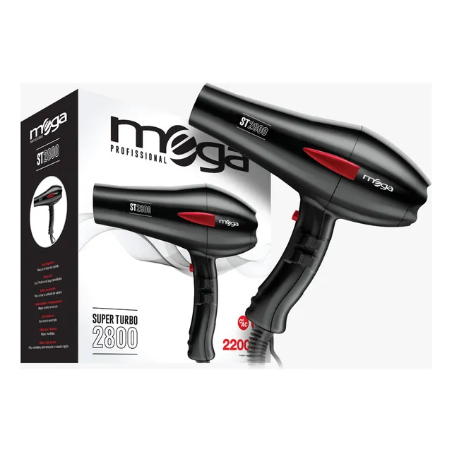 Secador Profesional Mega Super Turbo 2800 2200w Iónico