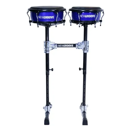 Conga Compacta Latin Percussion LP825 11 Pol Couro Prateado