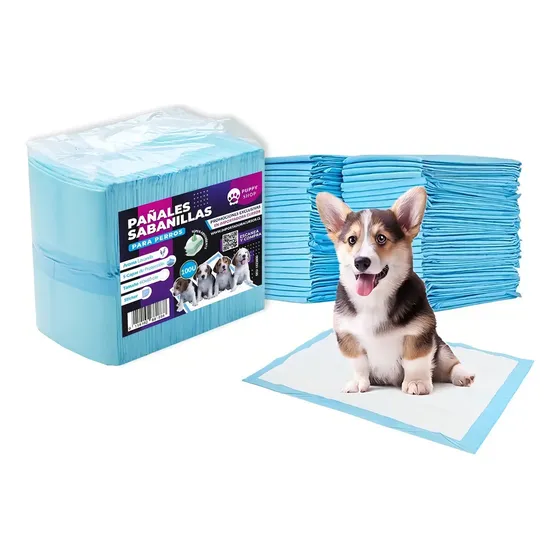 Puppy Shop 100 sabanillas desechables perros 45x60cm pañales | Cuotas sin interés