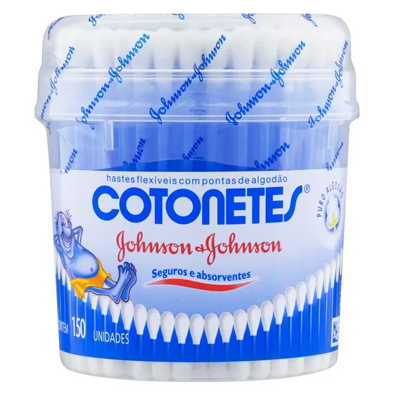 Cotonetes Johnson & Johnson Hastes Flexíveis para bebês 150 un