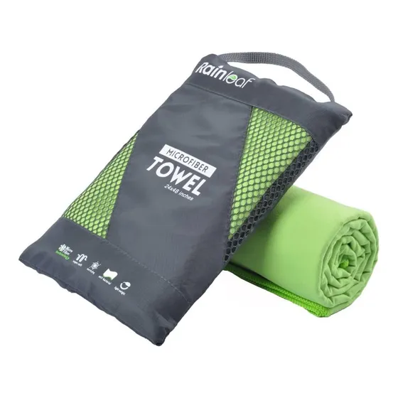 Rainleaf - Toalla Súper Absorbente Y Ultra Compacta Verde