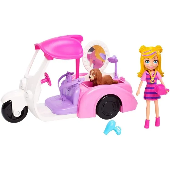 Polly Pocketscrubadub Pup - Vehículo Baño De Perritos