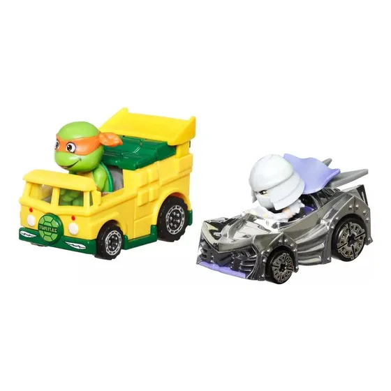 Hot Wheels Vehículo De Juguete Michelangelo Y Shredder