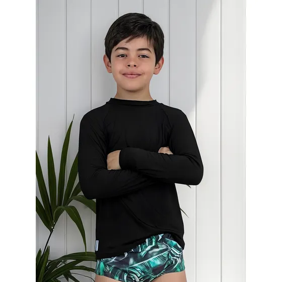 Blusa Térmica Com Proteção Solar Uv50+ Bebê E Infantil 1-14