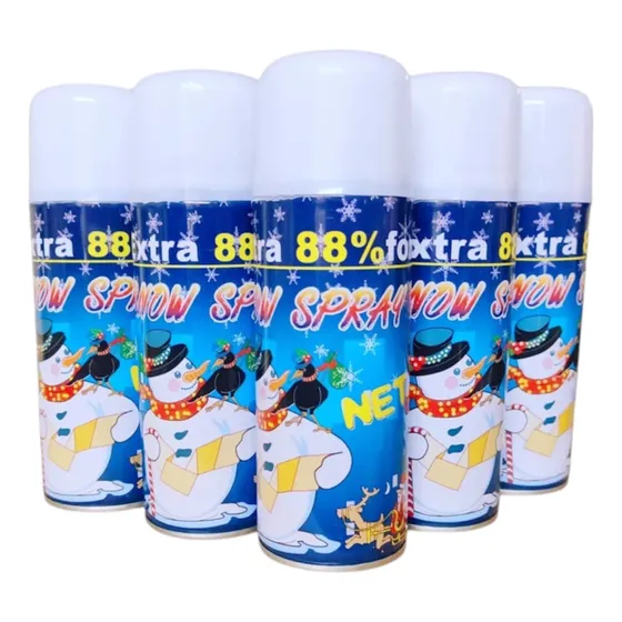 Pack 10 Nieve Espuma Artificial En Spray, 250 Ml