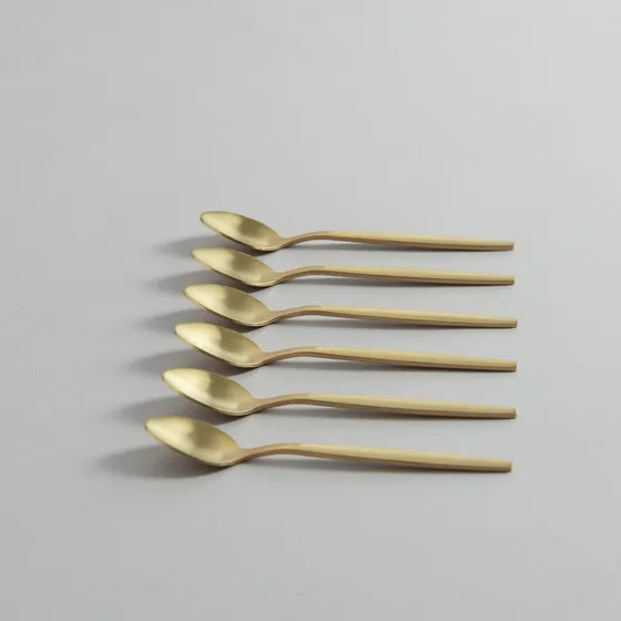 Cuchara Café Dorados - Set X 6