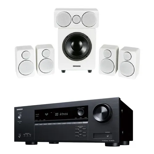 Teatro Onkyo Txsr393 Y Bocinas Wharfedale Dx2wh Ingles Msi Blanco 20 A 2000