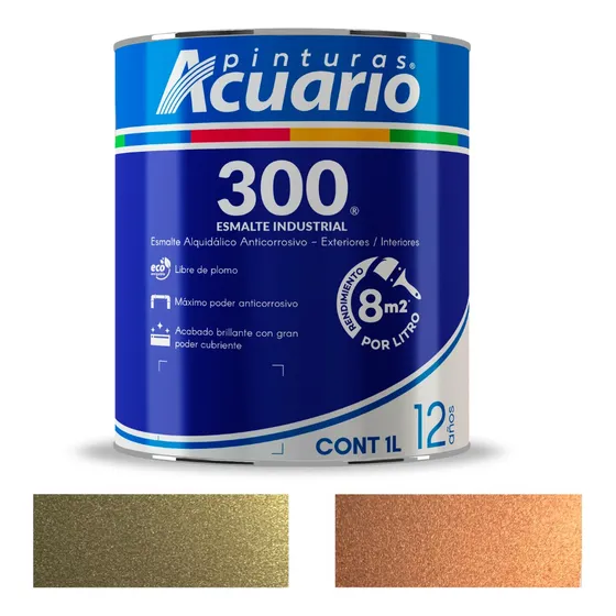 Acuario 300 E S M A L T E Industrial Alquidálico 8m2 1 L