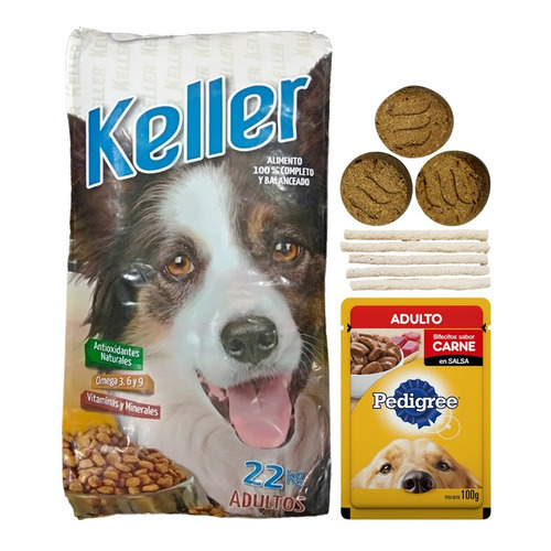 Alimento Perro Adulto Keller 22 Kg + Regalo + Envío