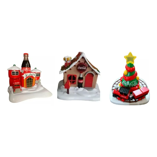 Villas Navidad Coca Cola Colección 2023 3 Piezas