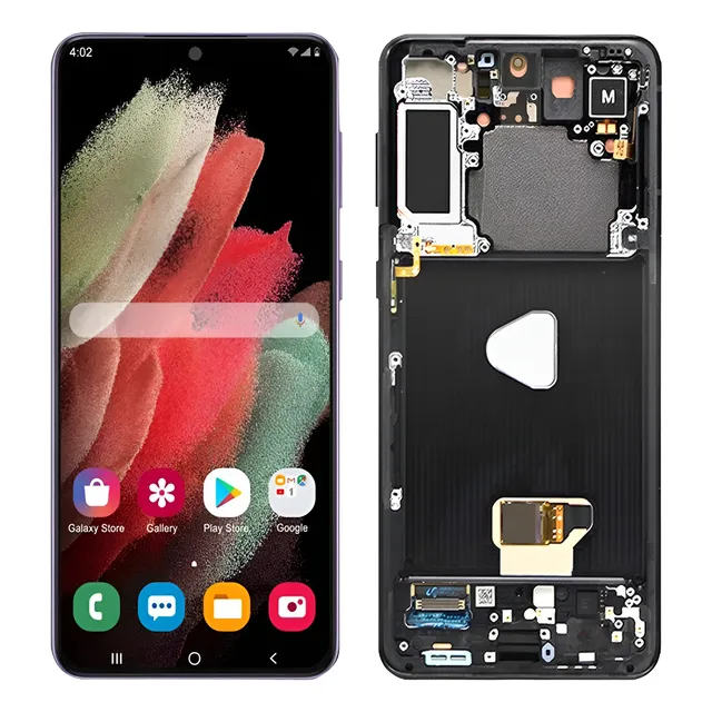 Tela Touch Display Frontal Para Galaxy S21 Plus Oled C/ Aro