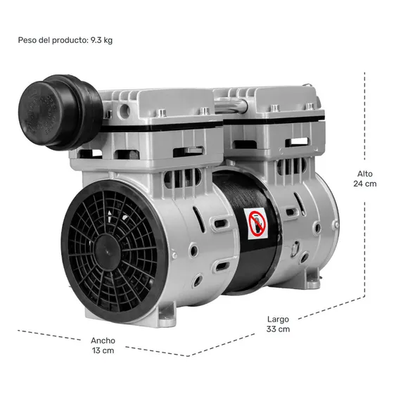 Cabezal Compresor Libre De Aceite 1hp 116 Psi 1680 Rpm