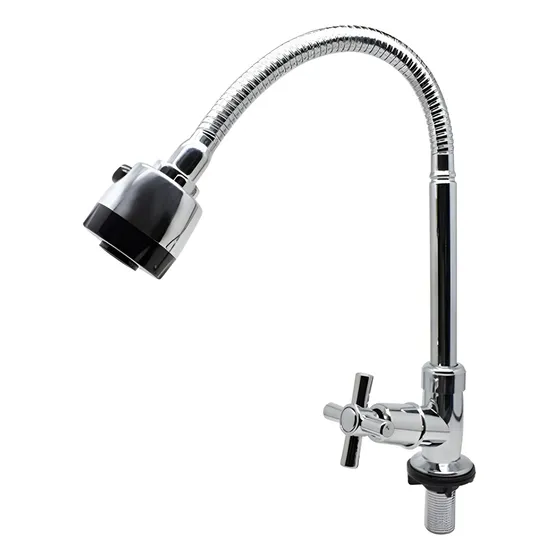 Llave Grifo Lavaplatos Individual Cuello Flexible
