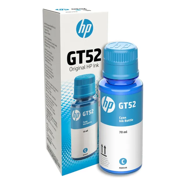 Botella De Tinta Hp Gt52 Original Cian (m0h54al)
