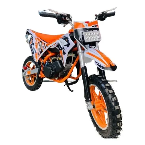 Moto A Gasolina Niños 60 Cc 2 Tiempos Doble Exosto Mas Casco