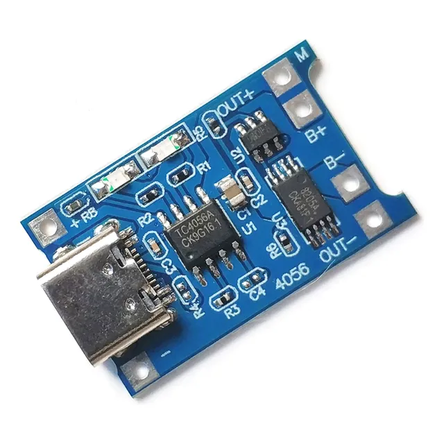 Módulo Cargador Batería De Litio Lipo 1a Tipo C 5v Tp4056