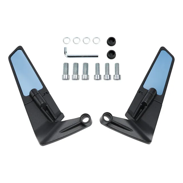 Mt-car Par Retrovisor Azul Para Yamaha Mt-07 Mt-09/sp 16-24
