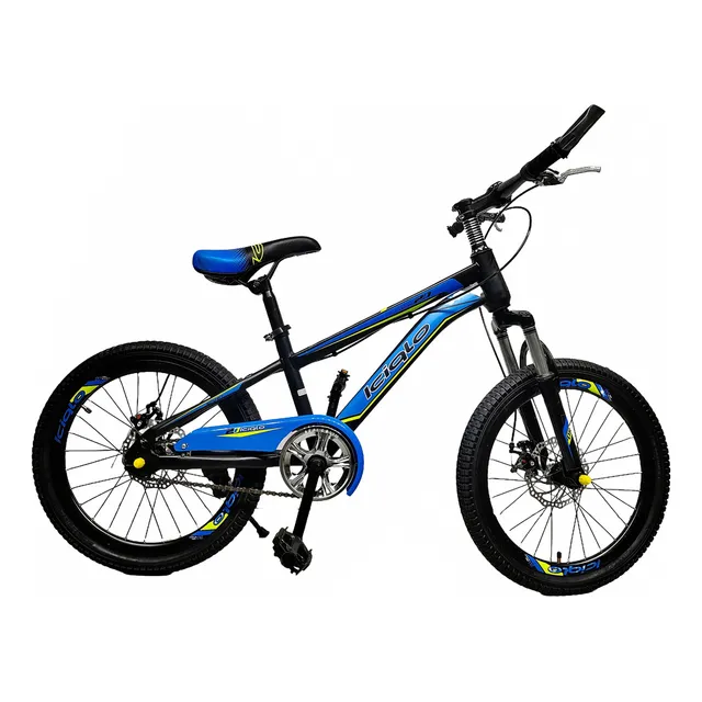 Bicicleta Infantil Deportiva Niños R-20 Acero Pie De Apoyo Color Azul Tamaño del cuadro 20