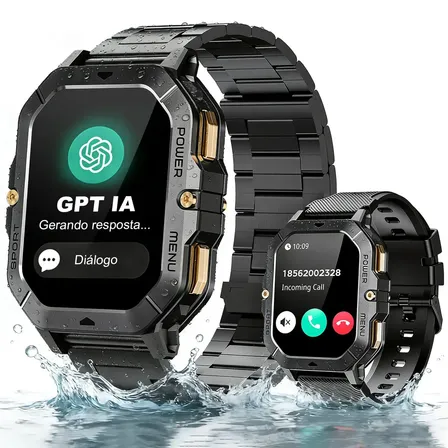Smartwatch NOVANTE HT 1286 Sport com GPS e Chamadas, Tela de 2.02" e IA GPT