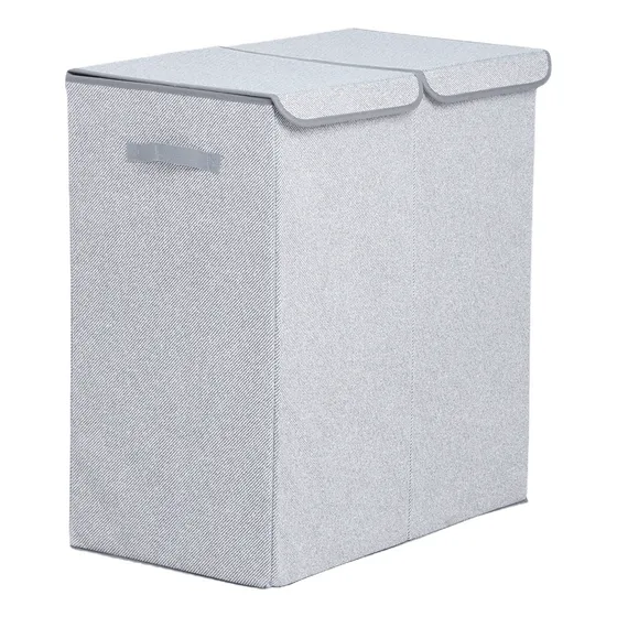 Cesta Doble Para Ropa Andic Bk61 Gris
