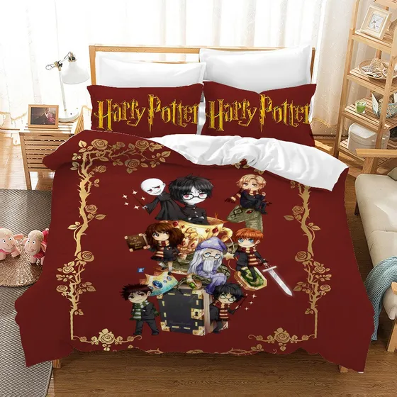 C Juego De Ropa De Cama De Dibujos Animados De Harry-potters