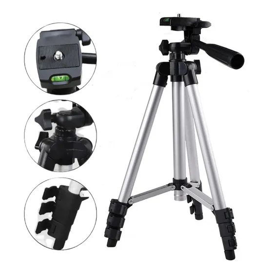 Tripé Pedestal 1,1m Suporte P/ Celular Câmera Bolsa Portátil
