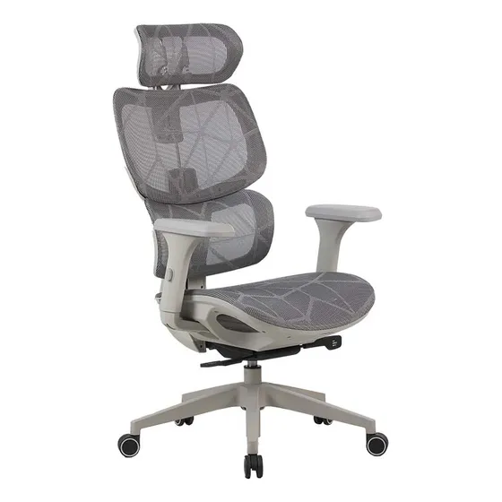 Cadeira Ergonômica Elements Siggy-cinza, Mesh, Ajustável Cor Cinza Material do estofamento Mesh