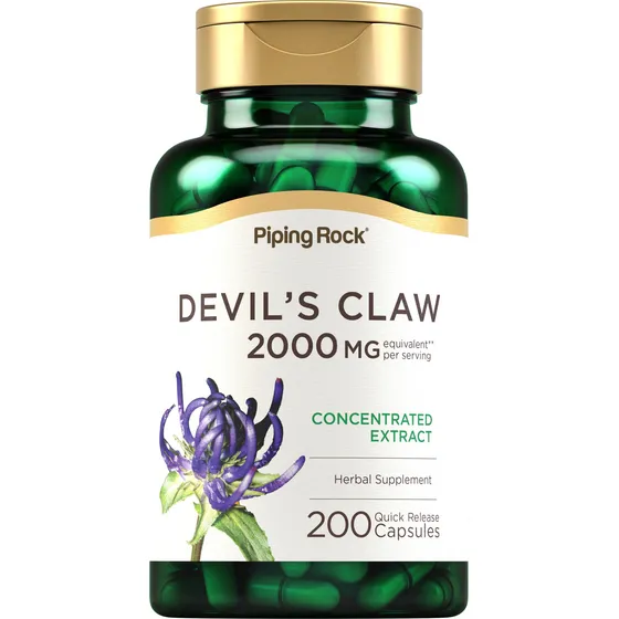 Suplemento Piping Rock Devils Claw 2000 Mg 200 Cápsulas