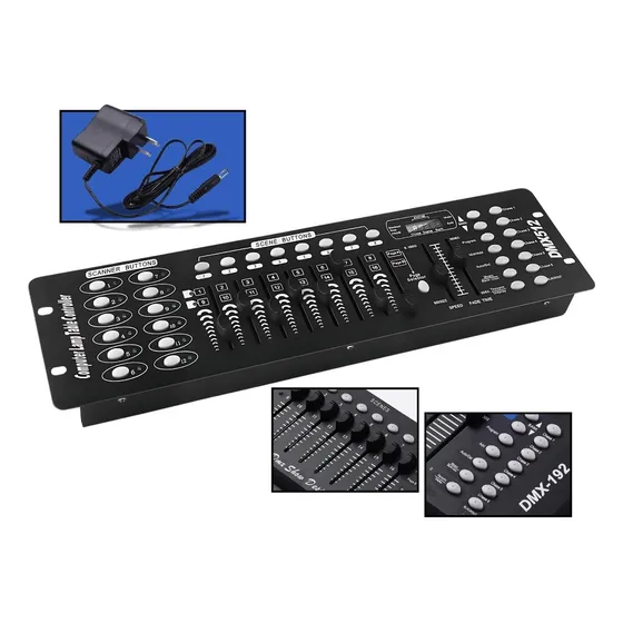 Mesa Dmx 512 Operator Profissional 192 Cenas Strobo Dj St512