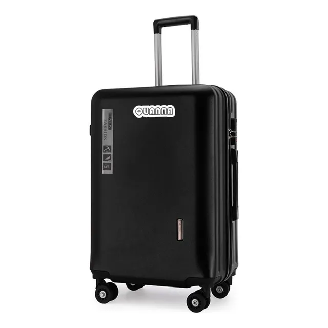 Maleta Viaje 20in Quanna Equipaje De Negocios Ligero Abs Rueda 360° Maletas Abs Resistente 8 Ruedas Moda Impermeable Carry On - Negro