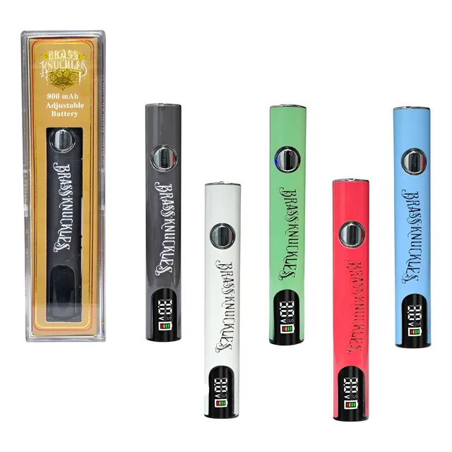 Vaporizador Premium Led Brass Knuckles 900mah | Cartucho 510 Blanco