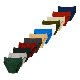 Kit Cuecas 12 Slip Adulto Masculino Tradicional 100% AlgodĂŁo Kit Cuecas 12 Slip Adulto Masculino Tradicional 100% AlgodĂŁo