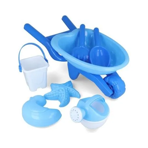 Juego De Playa Carretilla Con Accesorios Para Playa Celeste