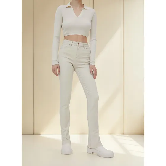 Pantalón Jean Denim Importado Stradivarius Mujer Talle 40 