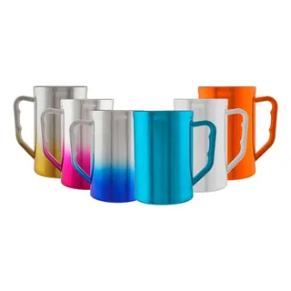 Jarra Metalizada 500 Ml Con Asa Gran Calidad Varios Colores Jarra Metalizada 500 Ml Con Asa Gran Calidad Varios Colores