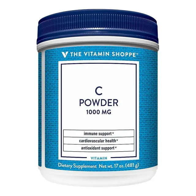 Vitamina C 1000 Mg En Polvo The Vitamin Shoppe 481 Gr Sin Sabor