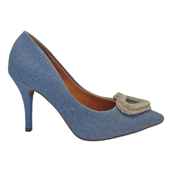 Scarpin Vizzano Salto Alto Bico Fino Sapato Social Feminino