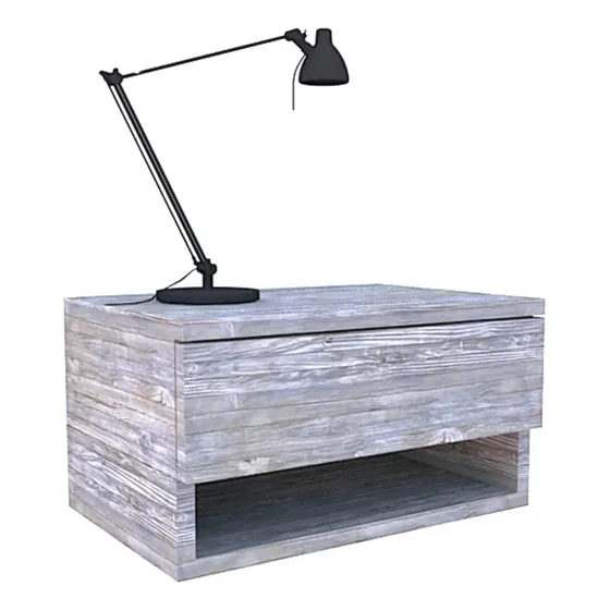 Mesa De Noche Flotante Mesita Moderna