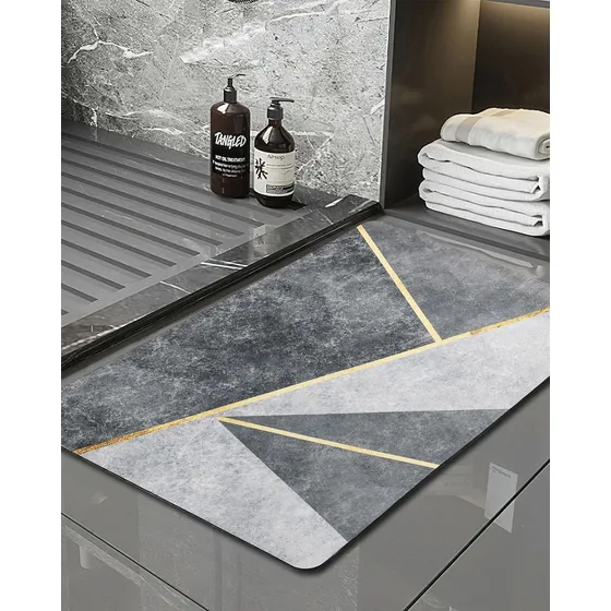 Aww Tapete Baño 15.8 X 23.6  Super Absorbente Alfombra Para