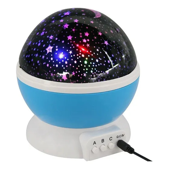 Lampara Luz Led Proyectora Giratoria 360 Nocturna Bebe Niños