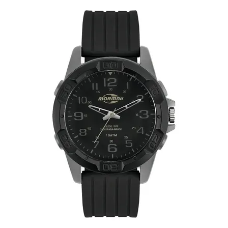 Relógio Mormaii Masculino Casual Cinza - Mopc21jalj/8p Preto Preto Preto