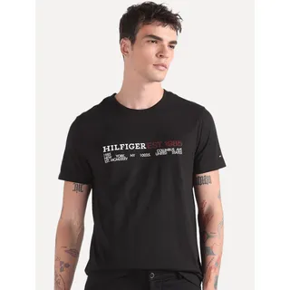 Camiseta Tommy Hilfiger Masculina Monotype 1985 Logo Preta Camiseta Tommy Hilfiger Masculina Monotype 1985 Logo Preta