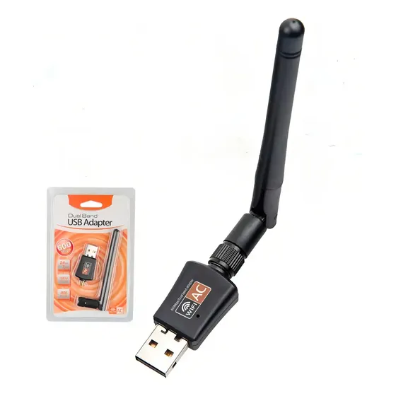 Adaptador Wifi Usb 5g Y 2.4g Con Antena Doble Banda 600mbps | Cuotas sin interés