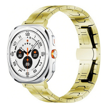 Correa Acero Inox Para Samsung Galaxy Watch Ultra 47mm Lujo Oro Correa Acero Inox Para Samsung Galaxy Watch Ultra 47mm Lujo Oro
