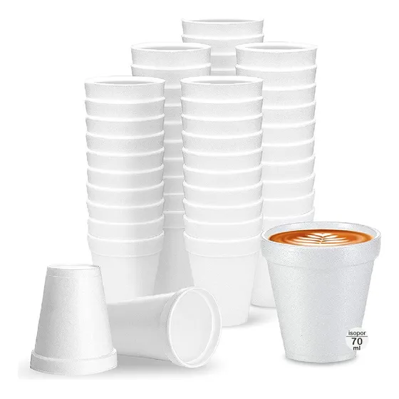 Copo Térmico Descartável De Isopor P Café 70ml C/ 240 Un Cor Branco Sem tampa