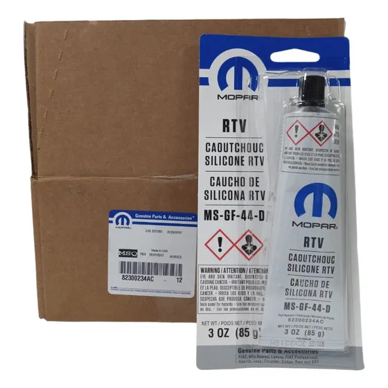 Caja De 12 Piezas Sellantegris Rtv Mopar 82300234ac Original