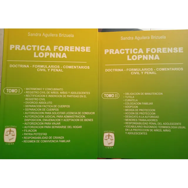 Práctica Forense Lopnna 2 Tomos Nuevos Sandra Brizuela